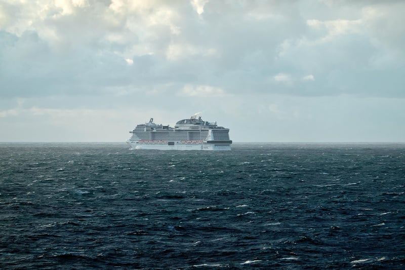 Cruise Ship at Sunset